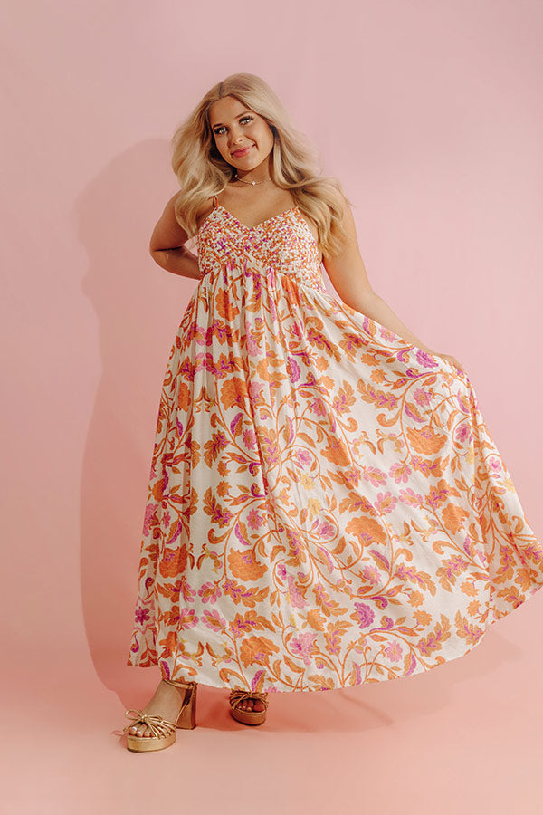 Veranda Romance Floral Midi Dress mysite