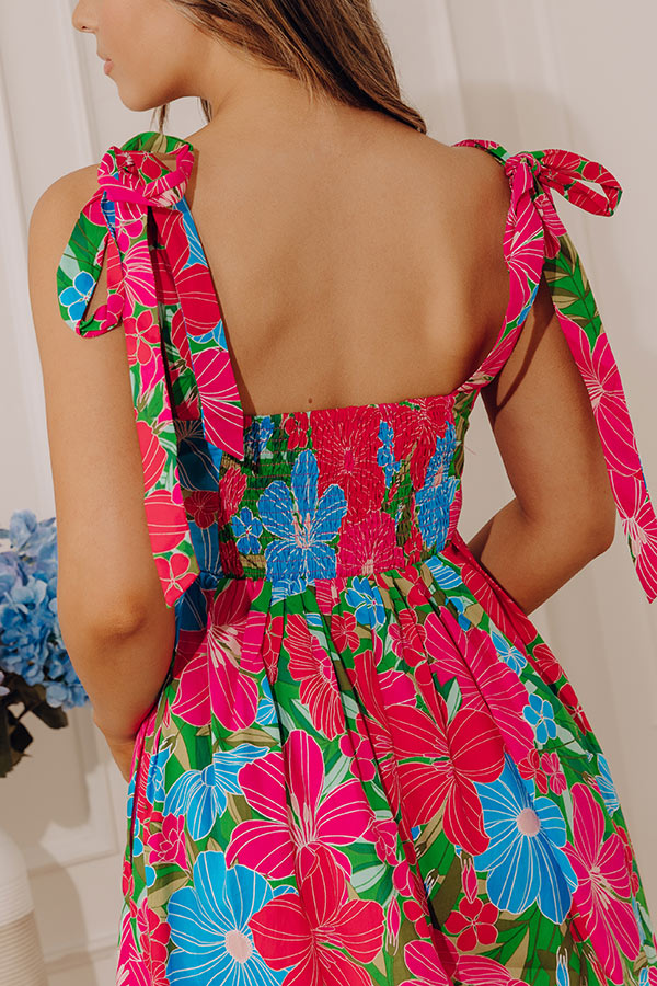 Island Escape Floral Mini Dress OMFORT