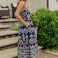 City Nights Floral Midi Dress in Navy mysite