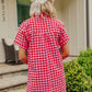 Lakeside Picnic Gingham Mini Dress OMFORT
