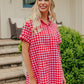 Lakeside Picnic Gingham Mini Dress OMFORT
