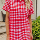 Lakeside Picnic Gingham Mini Dress OMFORT