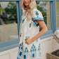 Storybook Garden Floral Mini Dress OMFORT