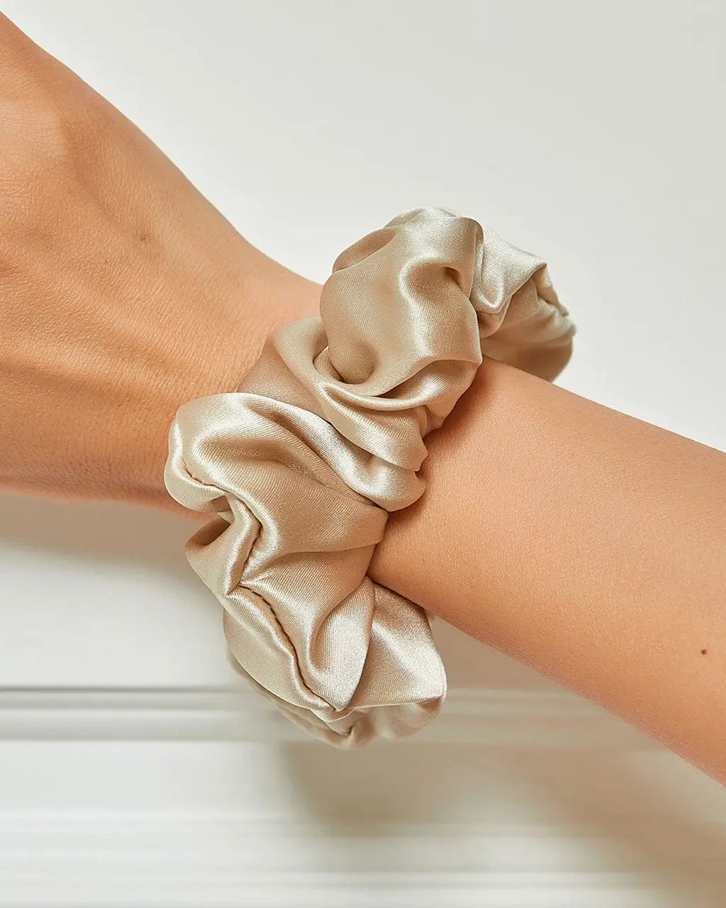Pure Silk Soft Large Hair Scrunchie - 3.5cm OMFORT
