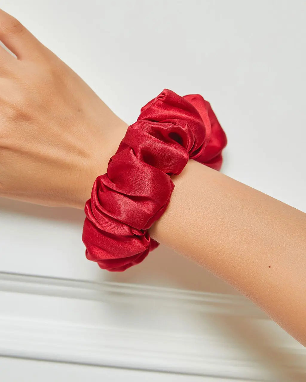 Pure Silk Soft Large Hair Scrunchie - 3.5cm OMFORT