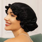 Double Layer Bonnet with Ribbon OMFORT