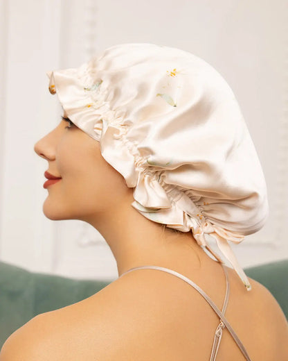 Double Layer Bonnet with Ribbon OMFORT