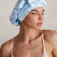 Double Layer Silk Bonnet with Bow OMFORT