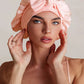 Double Layer Silk Bonnet with Bow OMFORT