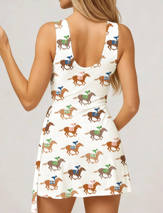 Kentucky Derby Horse Racing Tennis Dress OMFORT