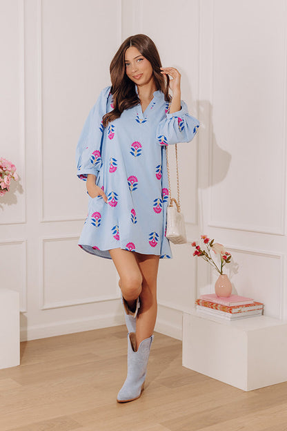 Fifth Avenue Daydream Embroidered Mini Dress mysite