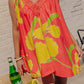 Santorini Bloom Lace Trim Floral Mini Dress mysite