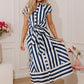 Harbor Muse Stripe Midi Dress OMFORT