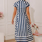 Harbor Muse Stripe Midi Dress OMFORT