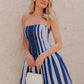 Seaside Darling Stripe Midi Dress OMFORT