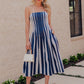 Seaside Darling Stripe Midi Dress OMFORT