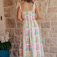 Cozumel Cutie Floral Smocked Midi Dress OMFORT