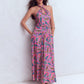 Sydney Twist Neck Jersey Dress-Pink Paisley OMFORT