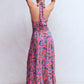 Sydney Twist Neck Jersey Dress-Pink Paisley OMFORT