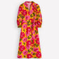 Octavia Cotton Dress-Yellow Radiant Bloom OMFORT