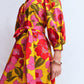Octavia Cotton Dress-Yellow Radiant Bloom OMFORT