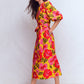 Octavia Cotton Dress-Yellow Radiant Bloom OMFORT