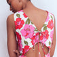 Sleeveless Poplin Dress-Pink Radiant Bloom OMFORT