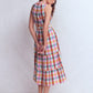 Viv Double Cloth Maxi Dress-Multi Check OMFORT