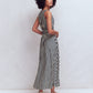 Elodie Jersey Maxi Dress-Navy and Ivory Stripe OMFORT