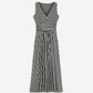 Elodie Jersey Maxi Dress-Navy and Ivory Stripe OMFORT
