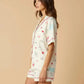 Cartoon Printed Button Pajama Set OMFORT