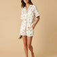 Cartoon Printed Button Pajama Set OMFORT