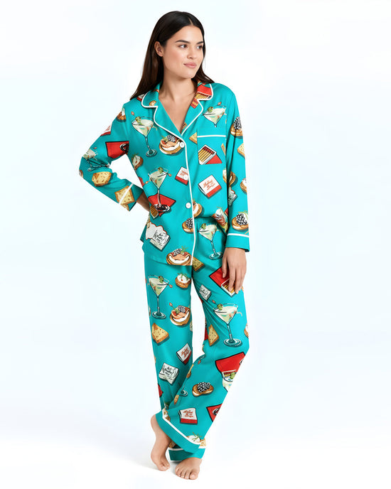 Dessert Drink Print Pajama Set OMFORT