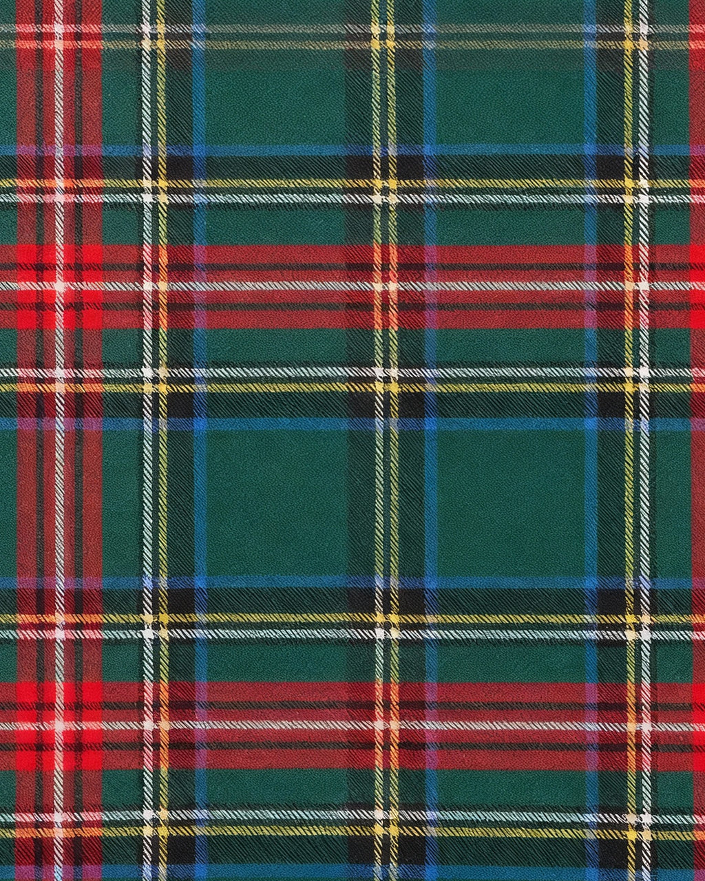 Green Scottish Tartan Plaid Print Pajama Set OMFORT