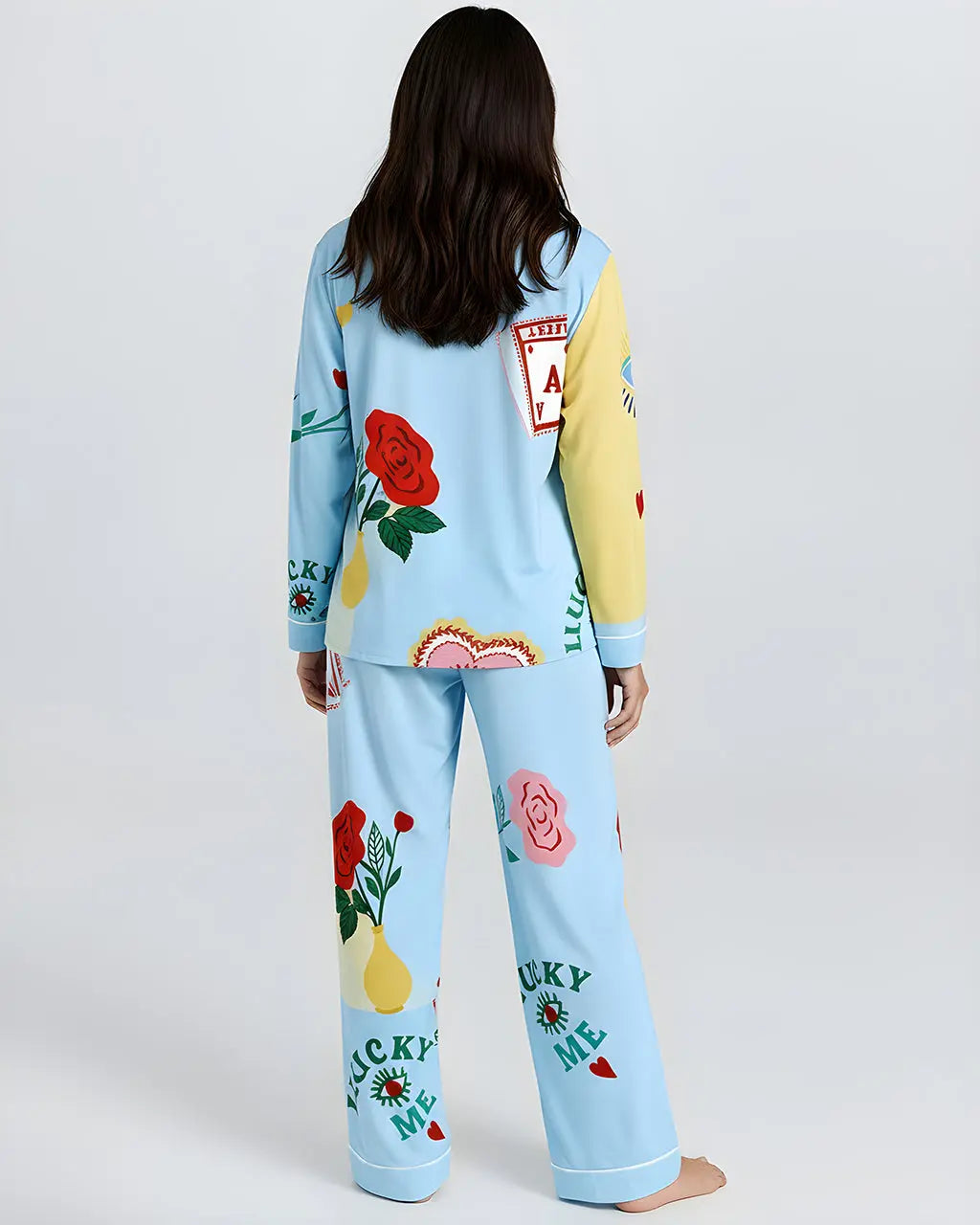 Maximalist Eye Print Pajama Set OMFORT