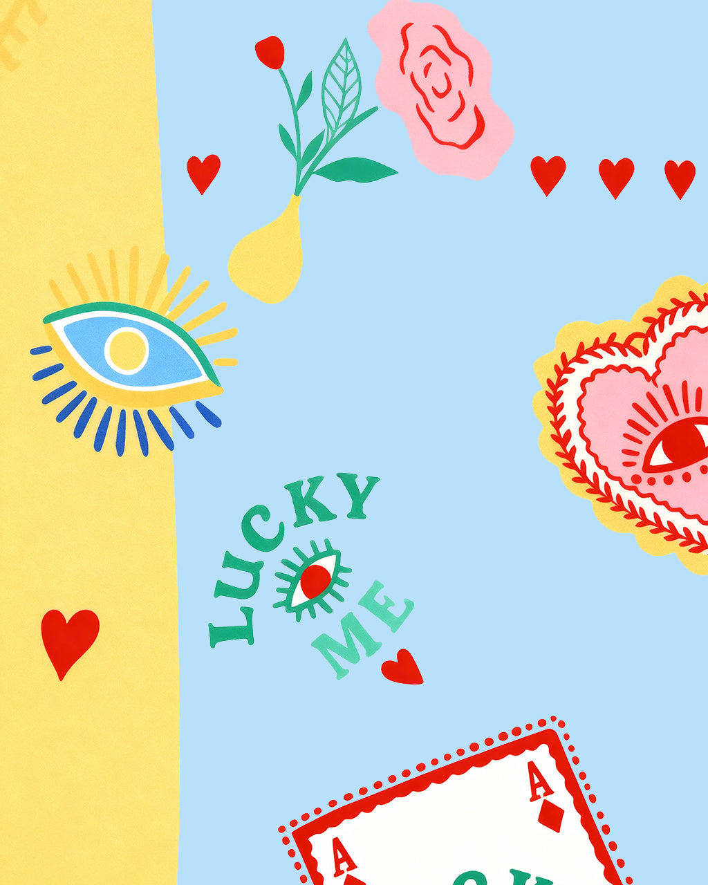 Maximalist Eye Print Pajama Set OMFORT