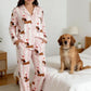 Groovy Valentine Dachshund Print Pajama Set OMFORT