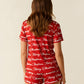 Merry Christmas Letter Print Pajama Set OMFORT