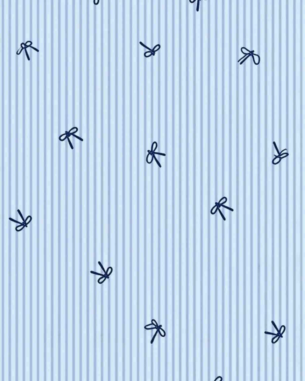 Stripe Bow Print Long Pajama Set OMFORT