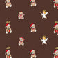 Christmas Teddy Bear Angel Print Pajama Set OMFORT
