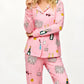 Champagne Brunch Print Pajama Set OMFORT