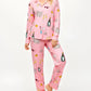 Champagne Brunch Print Pajama Set OMFORT