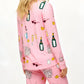 Champagne Brunch Print Pajama Set OMFORT