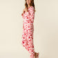Valentines Gnome Heart Print Pajama Set OMFORT