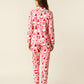 Valentines Gnome Heart Print Pajama Set OMFORT
