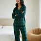 Classic Green Scotch Plaid Pajama Set OMFORT