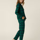 Classic Green Scotch Plaid Pajama Set OMFORT