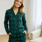 Classic Green Scotch Plaid Pajama Set OMFORT