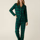 Classic Green Scotch Plaid Pajama Set OMFORT