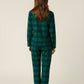 Classic Green Scotch Plaid Pajama Set OMFORT